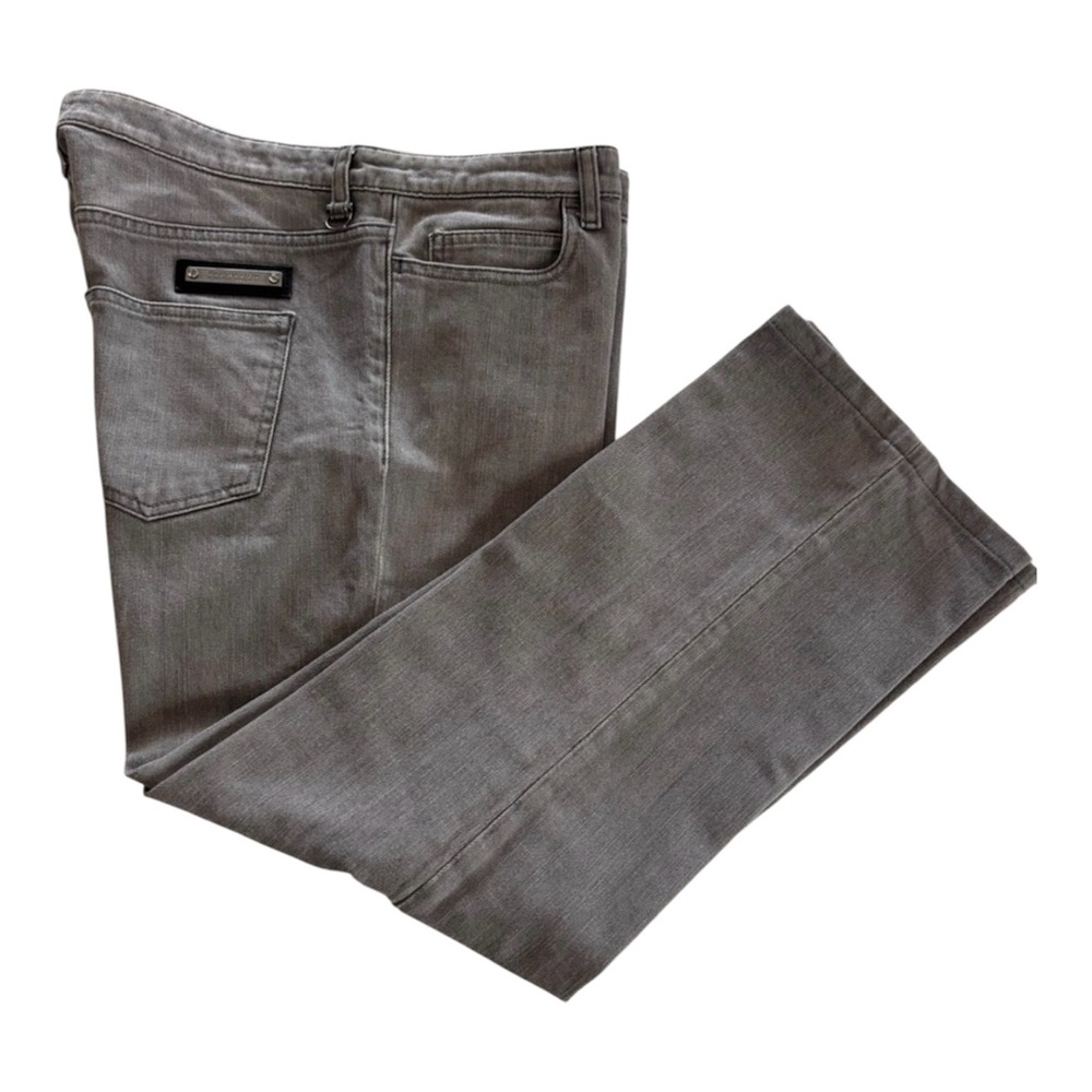 Burberry Light Gray Women’s Denim Pants - Sz 12 Like New - Picture 1 of 15